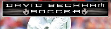 Banner David Beckham Soccer