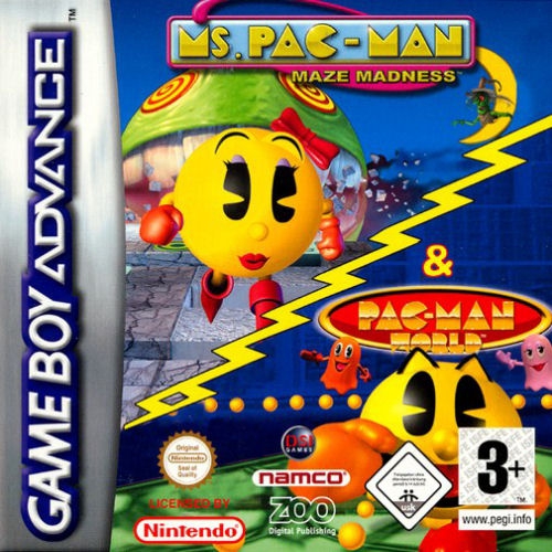 Boxshot 2 Games in 1: Ms. Pac-Man Maze Madness + Pac-Man World