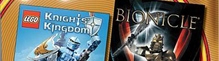Banner 2 Games in 1 Lego Knights Kingdom Plus Lego Bionicle