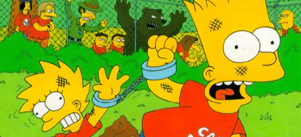 Banner Bart Simpsons Escape From Camp Deadly