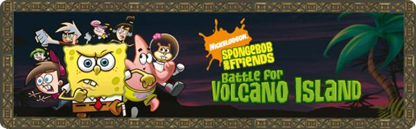 Banner SpongeBob and Friends Battle for Volcano Island