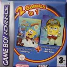 2 Games in 1 SpongeBob SquarePants SuperSponge + SpongeBob SquarePants Battle for Bikini Bottom com Personalidade/Dano voor Nintendo GBA