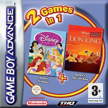 Boxshot 2 Games in 1 Disney Princess + Disney Lion King