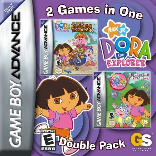 Boxshot 2 Games in 1: Dora The Explorer Super Star Adventures + The Search for Pirate Pig’s Treasure