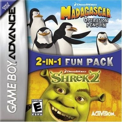 Boxshot 2 Games in 1: Shrek 2 + Madagascar: Operation Penguin