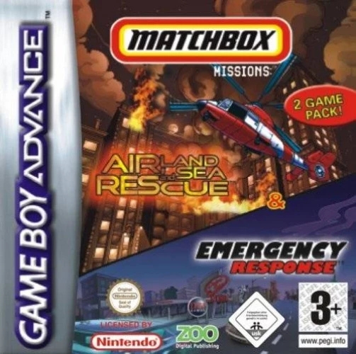 Boxshot 2 games in 1: Matchbox Missions: Air, Land and Sea Rescue + Emergency Response