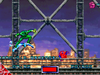 Kämpfe im ersten Teil gegen den Green Goblin und andere Feinde.