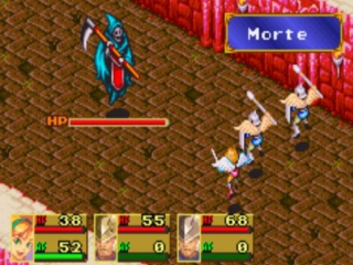Breath of Fire II is a turn-based strategy game where you must defeat all enemies with your party!