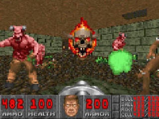 Doom is een van de eerste first-person shooters, waarbij je door de ogen van het personage kijkt.