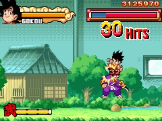 The game features various moves and combos that you can use.