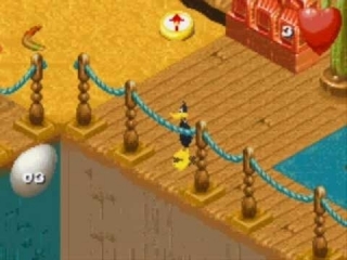Speel met verschillende karakters, zoals Daffy Duck.