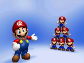 Guidez Mario et sa collection de jouets en toute sécurité vers le coffre à jouets, tout comme les Lemmings.