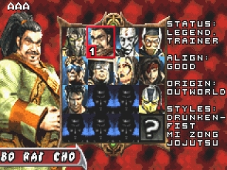Mortal Kombat: Tournament Edition: Afbeelding met speelbare characters