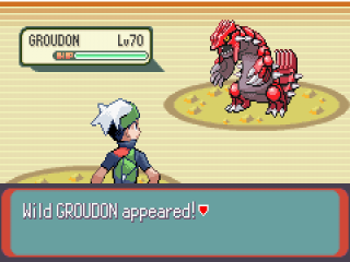 De legendarische pokemon Groudon waar het spel om draait!