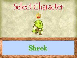 In het spel kun je als verschillende karakters spelen, zoals Shrek, Donkey, Princess Fiona of Lord Farquaad.