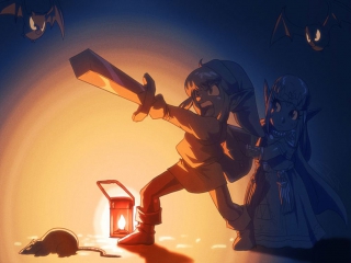 Gebruik je lamp verstandig Link, hij werkt op magie!
